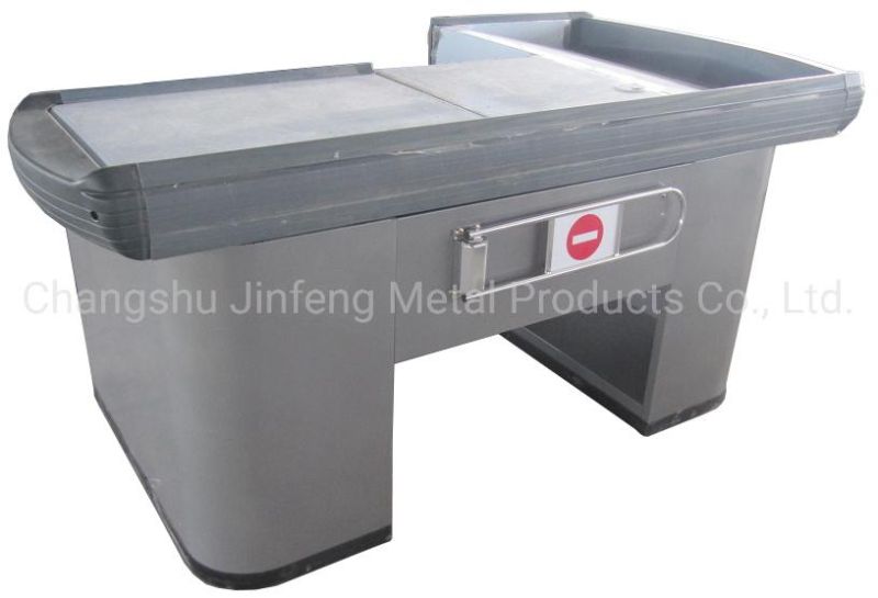 Supermarket Checkout Counter Retail Store Metal Cashier Counter Table