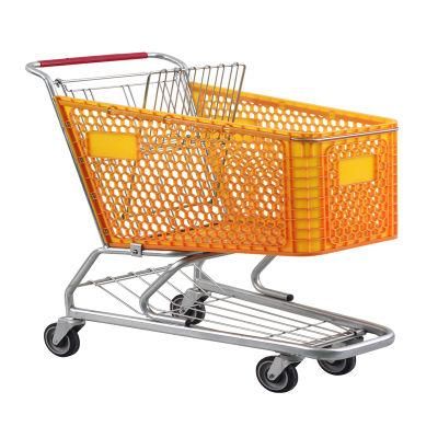 Plastic Shopping Trolley 220L