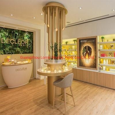 Cabinet Cosmetic Showcase Retail Store Fixtures Wall Mounted Makeup Display Showcase