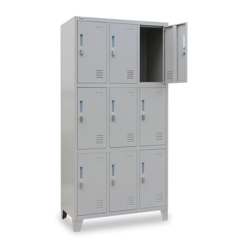 High Quality Storage Furniture 9 Door Steel Locker