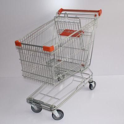 210L European Modern Escalator Metal Supermarket Carts