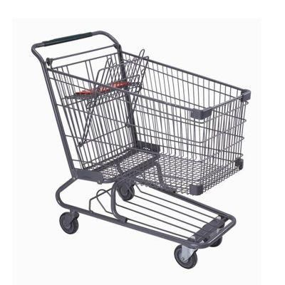 Custom Supermarket Metal Commercial Grocery Carts Shopping Trolley