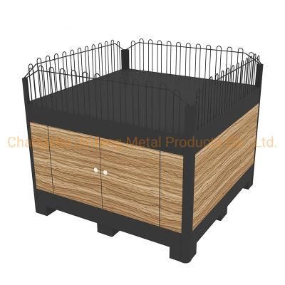 Supermarket Promotion Display Counter with Plastic Guardrail
