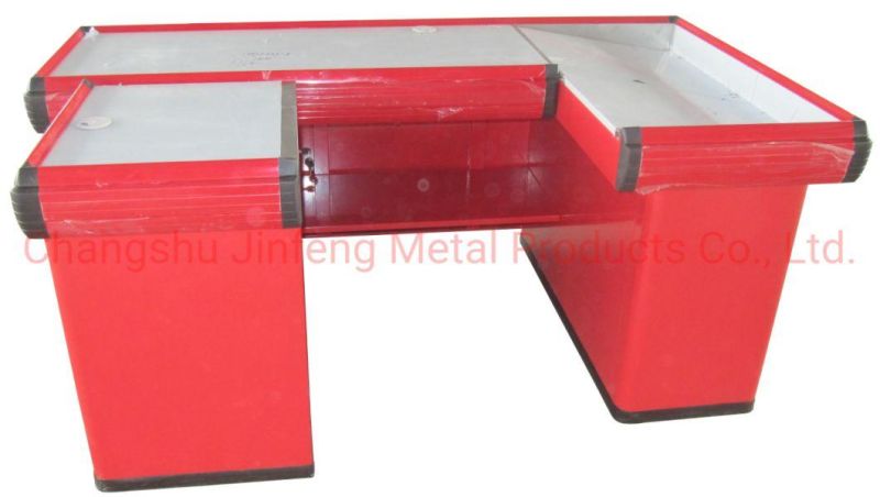 Supermarket & Store Fixture Metal Cashier Desk Jf-Cc-063