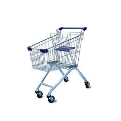 Professional and Low Price 80L European Style Supermarket Trolley