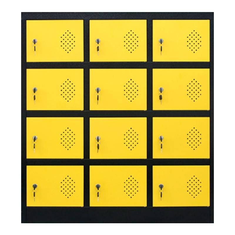 12 Door Metal Swimming Pool Cam Lock Garage Office Modular Locker Colorful Supermarket Locker
