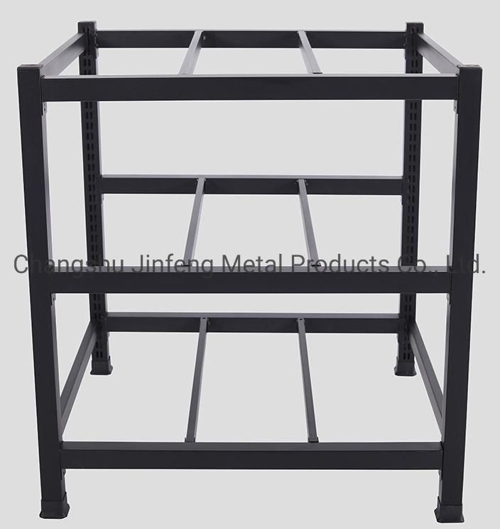 Supermarket Milk Steel-Wood Shelf Convenience Store Beverage Promotional Display Stand