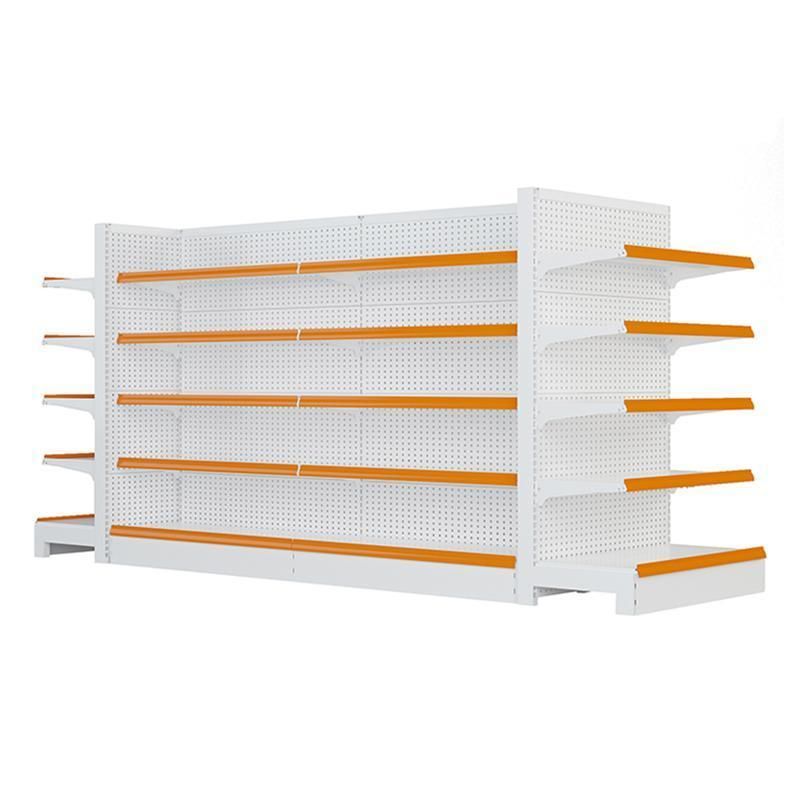 Adjustable Metal Gondola Shelving Display Stand Supermarket Shelf