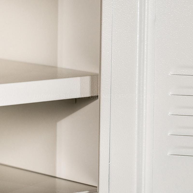 Kd Metal 4 Door Storage Locker with Shelf and Hanger for Changing Room