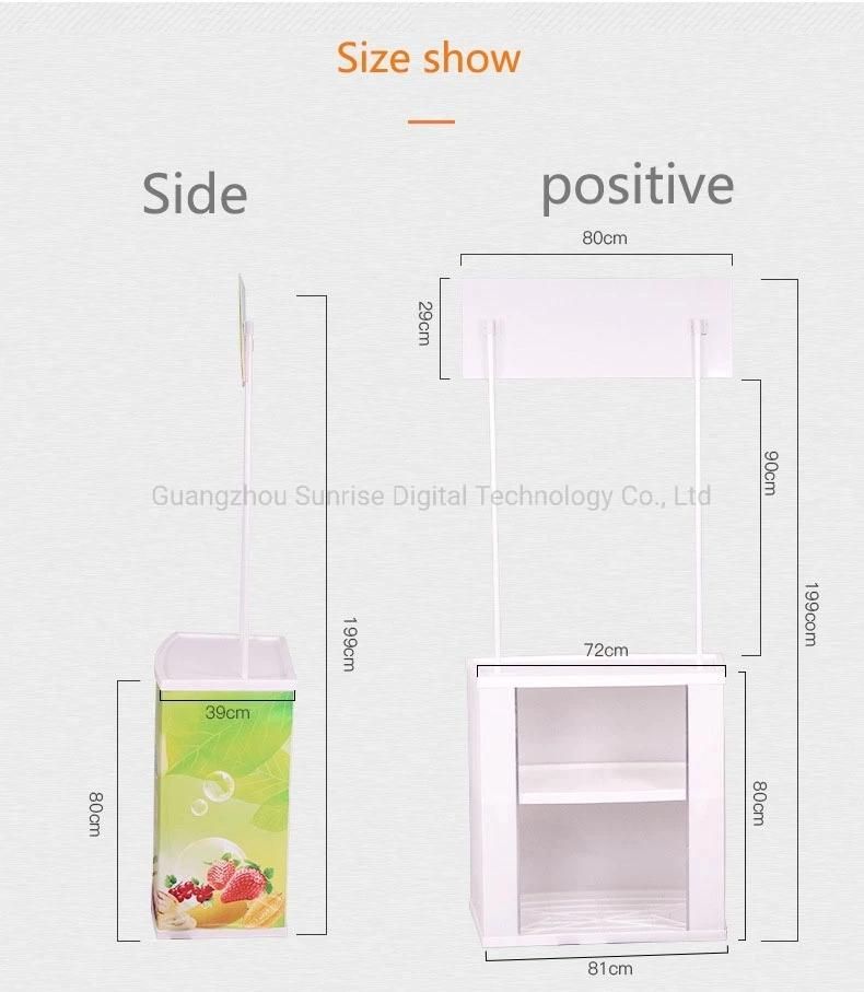 Trade Show Table Stand Exhibition Counter Booth PVC Promotional Counter Table for Supermarket Sales