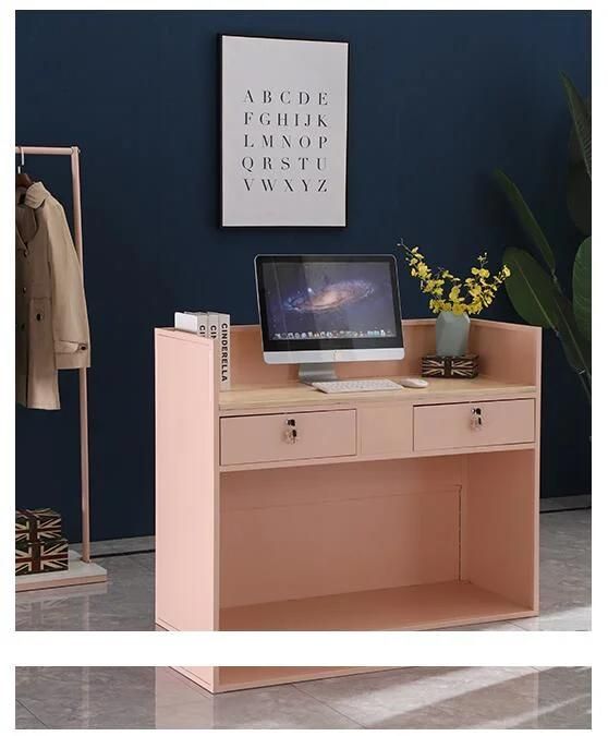 Boutique Clothing Shop Modern Retail Cash Desk Multifunctional Store Cashier Counter Table Checkou Counter for Sale