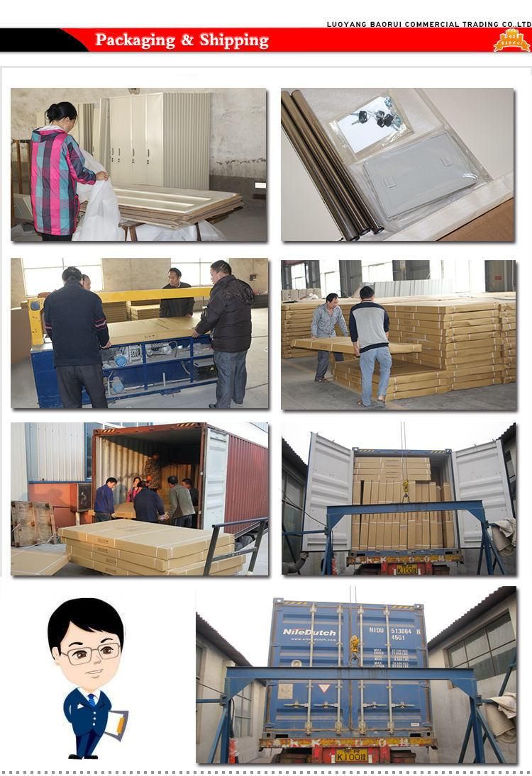 China Factory Metal Furniture Clothes Storage 6 Door Steel Wardrobe