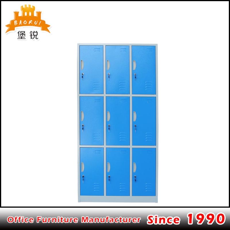 Popular Modern 9 Door Sports Lockers Furniture for Sale