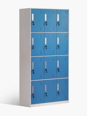Tall Metal Storage Locker 4 Layers Steel Locker Storage Cabinet