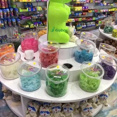 Ecobox Plastic Bulk Candy Sweet Food Bin Round Container