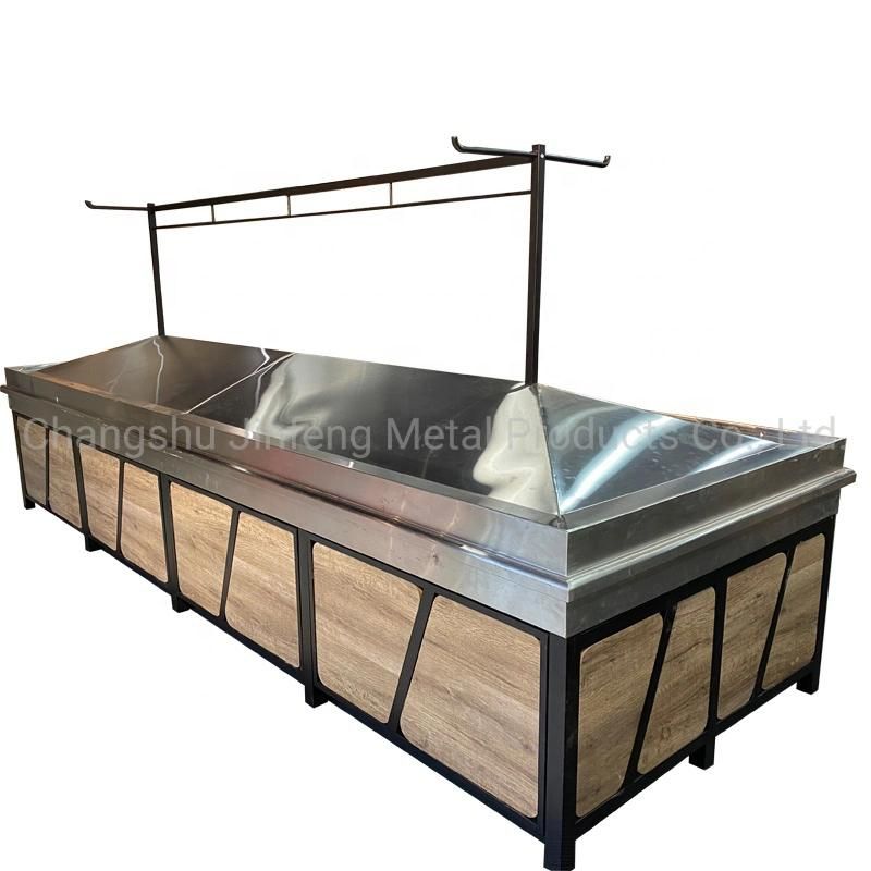 Supermarket Shelves Fruit and Vegetable Wooden Display Stand