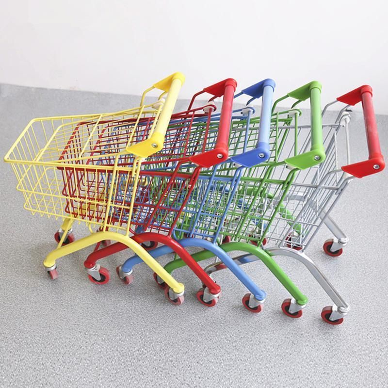 Metal Portable Foldable Shopping Trolley Folding Shopping Trolley