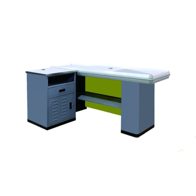 Supermarket Shopping Mall Steel Cashier Money Cash Desk Checkout Counter