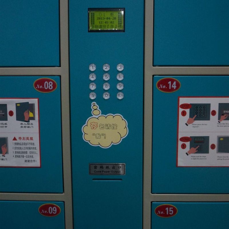 Safety Easy Operation Electronic Locker Supermarket Stainless Steel Digital Locker