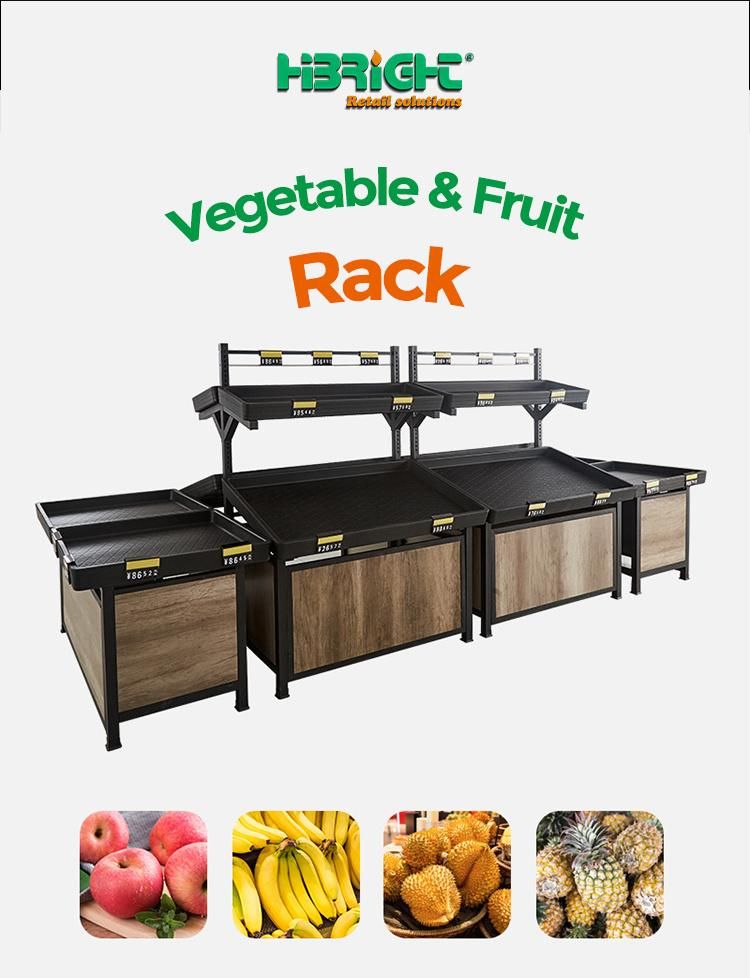 High Quality Vegetable and Fruit Racks for Supermarket