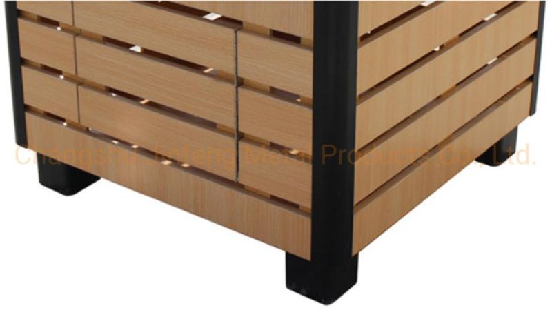 Supermarket Promotion Display Counter Exhibition Stand Wooden Promotional Counter for Convenience Store