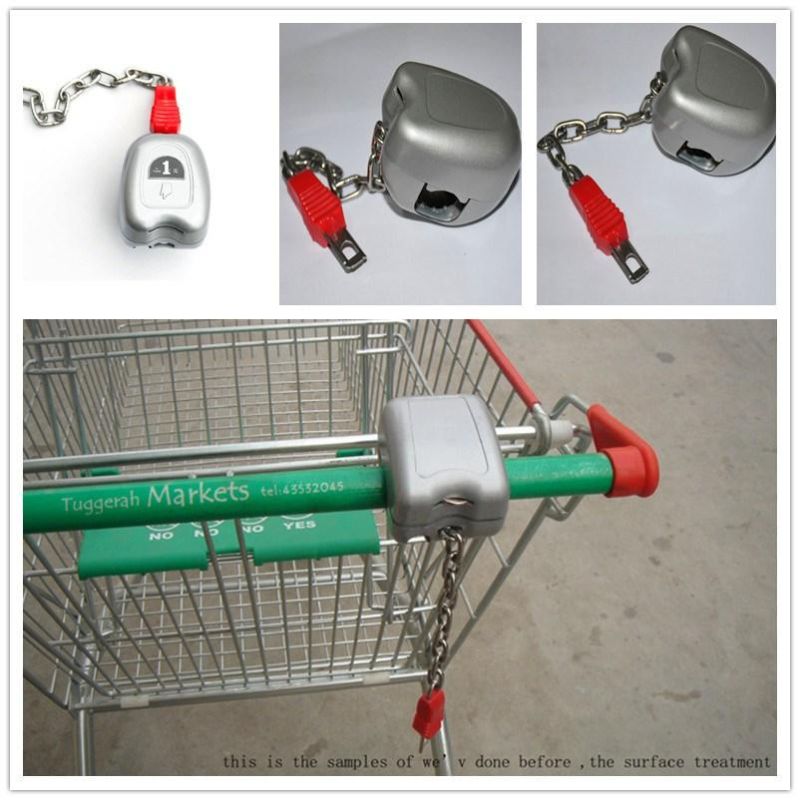 Plastic Metal Shopping Cart Trolley Coin Lock