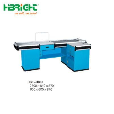 Low Price Electric of Grocery /Store/Supermarket Checkout Counter with Belt