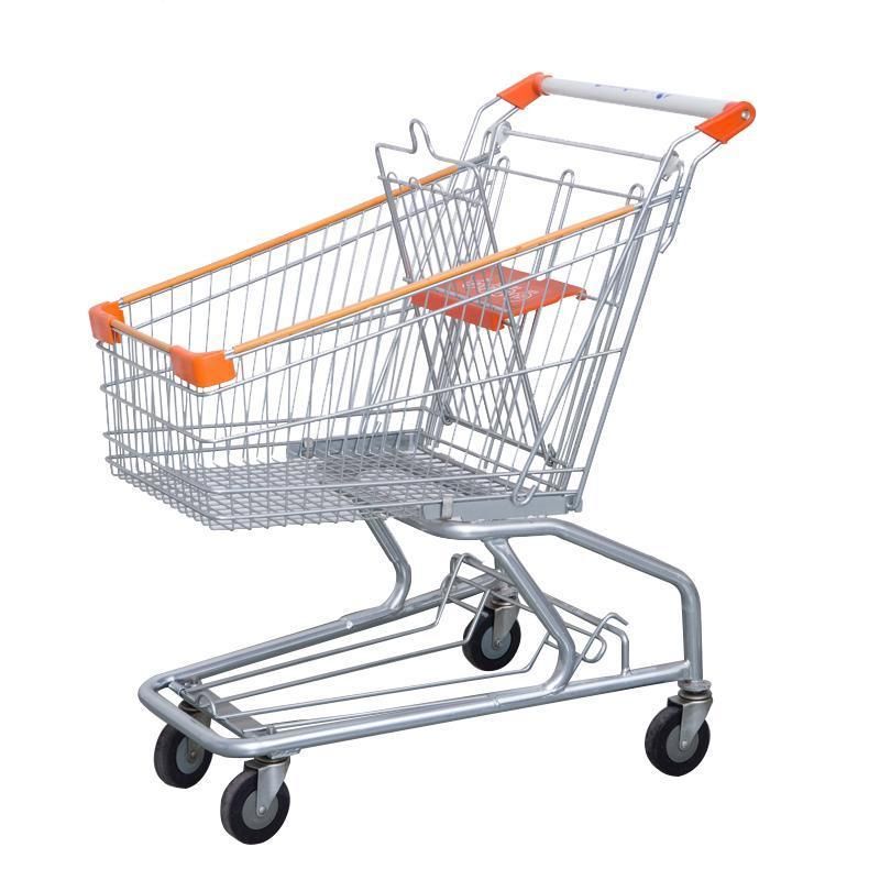 Heavy Duty Trolly Wal Mart Chariot Supermarket Cart 275 Liter