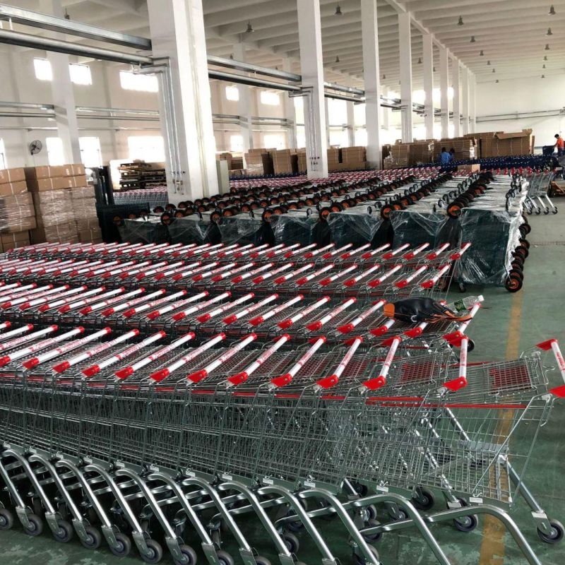 Customized High Capacity German Metal Shopping Cart Trolley