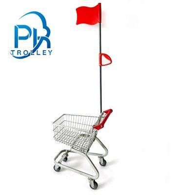 Cheap Kids Shopping Cart Trolley with Flag