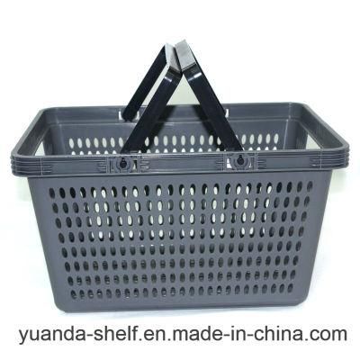 Hand Held Plastic Supermarket Shopping Basket