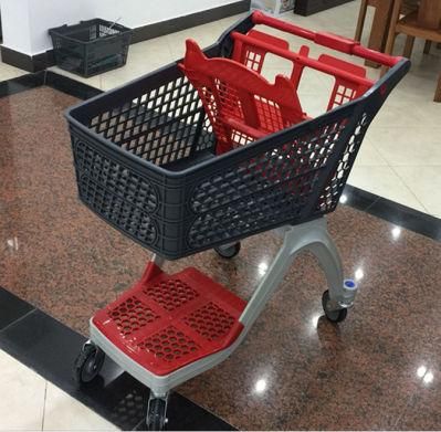 Factory Price All Plastic Shopping Cart Trolley