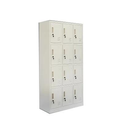 12 Doors Metal Clothes Shoes School Hostel Furniture Stainless Steel Lockers