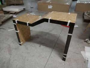 Combined Material (Metal&Wood) Fashion Promotion Table (OSB board) for Garment