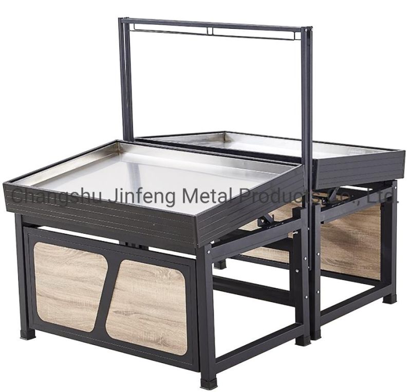 Supermarket Stand Metal Shelf for Fresh Fruit and Vegetable