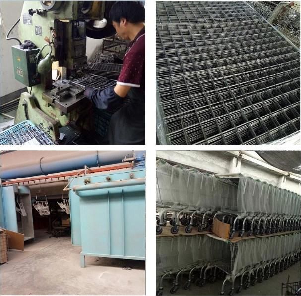 China Factory Large Capacity 73L Metal Folding Shopping Trolley Carts