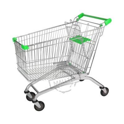 Professional Factory Steel Shopping Trolley Cart with Chair