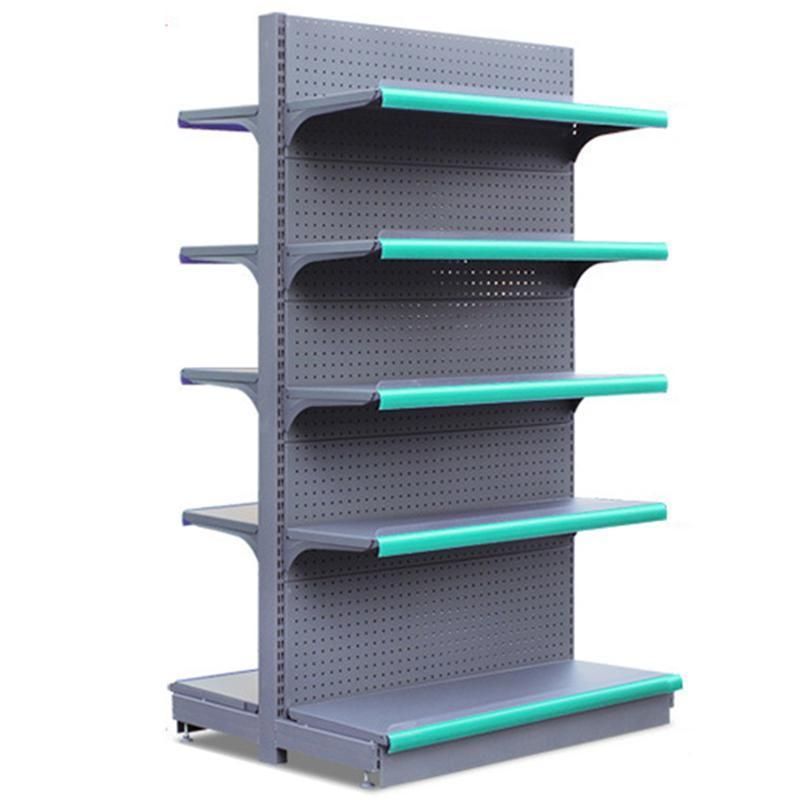 Metal and Wooden Racks Gondola Display Shelves for Shops Supermarket Equipment