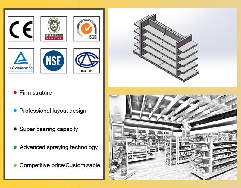 Steel Wood Structure Children′ S Products Shelf