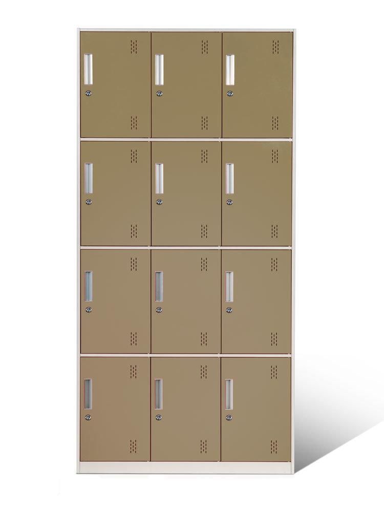 Supermarket Storage Locker 12 Door Locker Style Cabinet