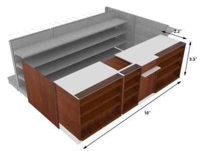 Costumized Modern Convenience Store Checkout Counter