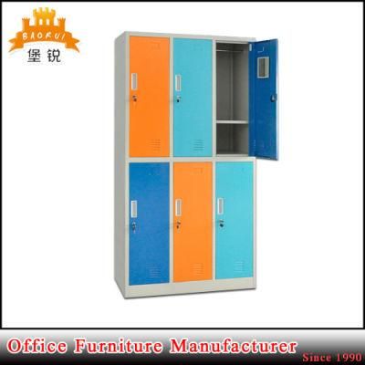 All Steel Colorful 6 Door School Locker