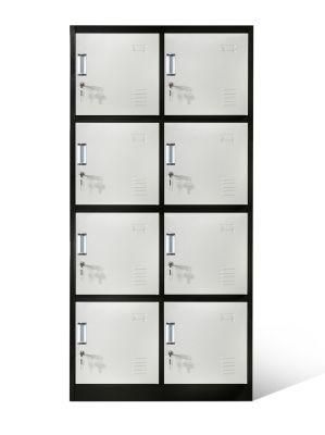 Commercial 8 Compartment Steel Locker Metal High School Locker