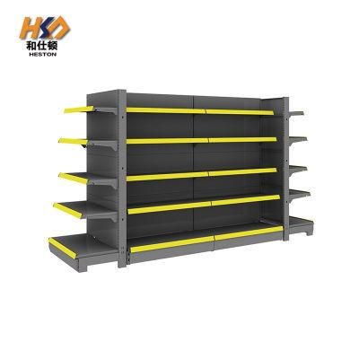 Metal Display Racks for Groceries Gondola Heavy High Quality Supermarket Shelves Wholesale