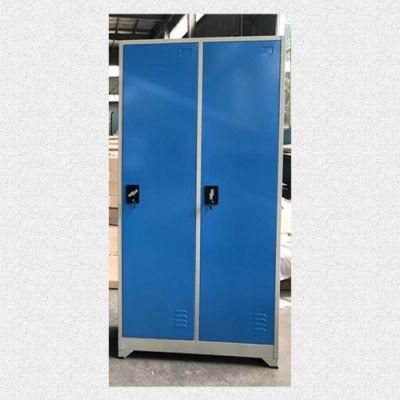 Fas-025 Simple Design 2 Door Staff Metal Clothing Cabinet Steel Locker