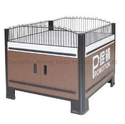 Supermarket Equipment Metallic Shelf Rack Grocery Store Shelves Marketing Cold Rolled Steel Promotional Products Table