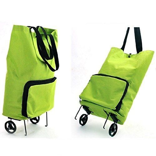 Logo Printed Folding Shopping Cart Trolley with Handle