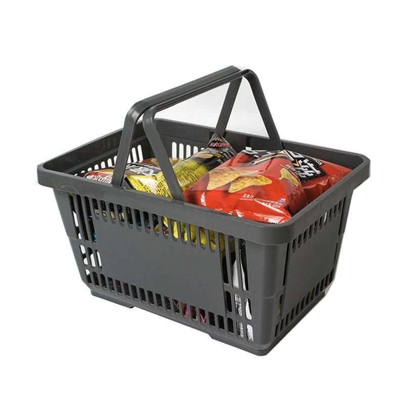 Hand Basket Supermarket Plastic Basket Can Be Customized Color and Logo