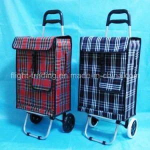 Easy Storage Shopping Trolley Cart for Supermarket with 2 Wheel