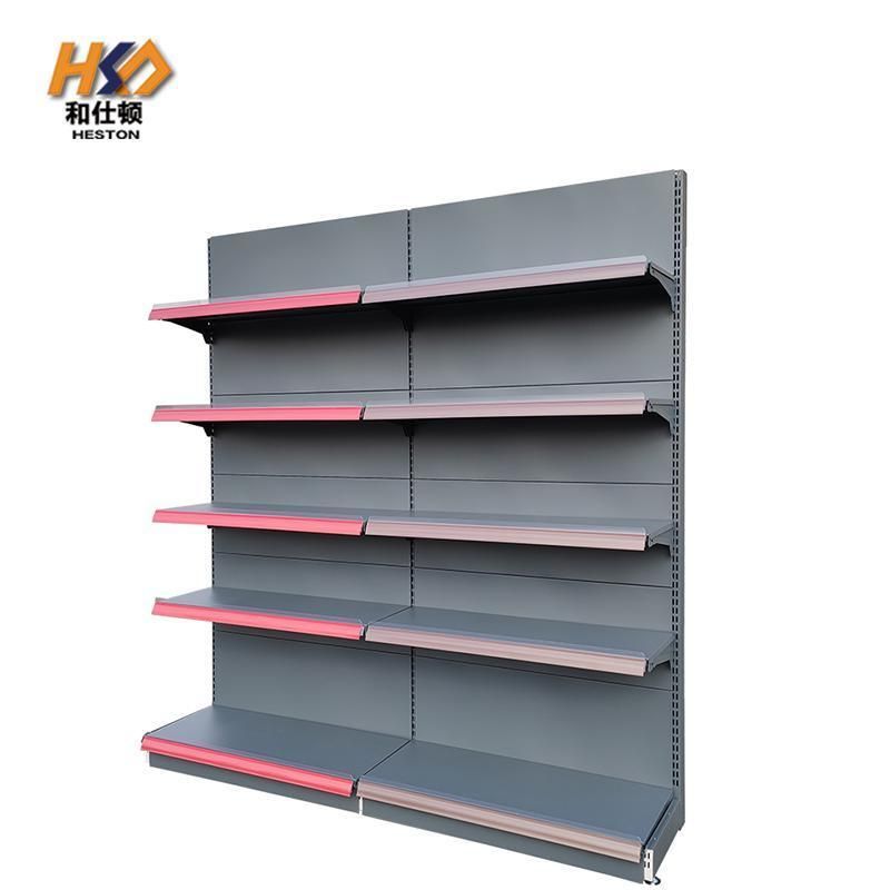 Supermarket Equipment Metal Racks Advertising Display Gondola Supermarket Shelf